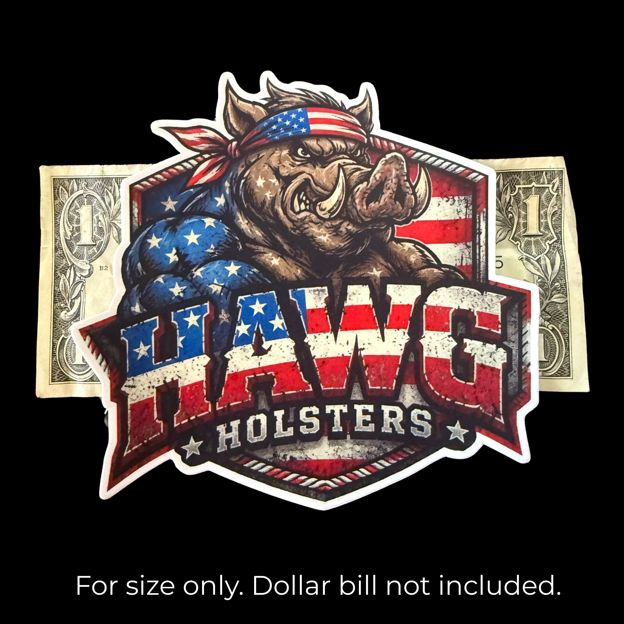 Large HAWG Die-Cut Sticker (Patriotic Edition)